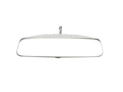 Inside Rear View Mirror with Day-Night; Stainless; 8-Inch (64-66 Corvette C2)