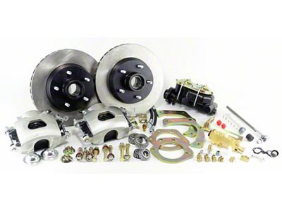 Legend Series Version 2.0 Front Disc Brake Conversion Kit with Master Cylinder; Cast-Iron Calipers (63-64 Corvette C2)