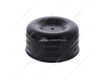 Louvered 4-Inch Round Air Cleaner Cover; Black (Universal; Some Adaptation May Be Required)