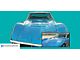 LT-1 Hood Decal; Silver (70-72 Corvette C3)