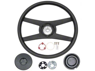 OE Style Comfort Grip Steering Wheel; 15-Inch; Black (76-79 Corvette C3)