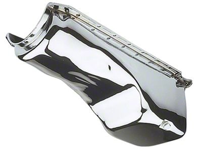 OEM Style Oil Pan; 4-Quart; Chrome (65-74 Big Block V8 Corvette C2 & C3)