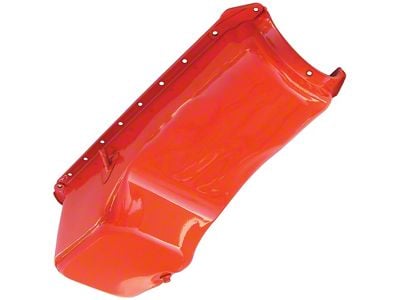 OEM Style Oil Pan; 4-Quart; Orange (65-74 Big Block V8 Corvette C2 & C3)