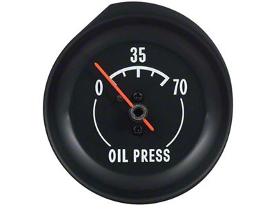 Oil Pressure Gauge; White Markings (72-73 Corvette C3)