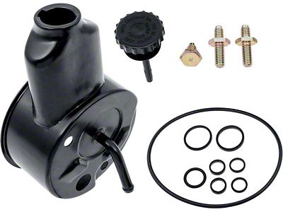 Power Steering Reservoir; Black (64-66 Small Block V8 Corvette C2)