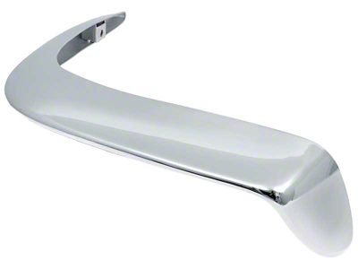 Rear Bumper; Driver Side; Chrome (63-67 Corvette C2)