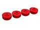 Rear Leaf Spring Bushings; Red (63-82 Corvette C2 & C3)