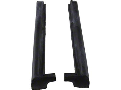 Rear Side Window Vertical Weatherstrip Kit; Latex; (78-82 Corvette C3)