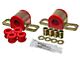 Rear Sway Bar Bushings with Brackets and End Link Bushings; 22mm; Red (84-96 Corvette C4)