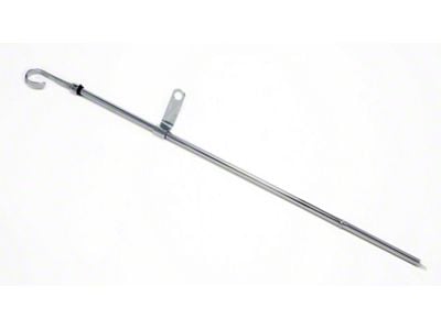 Replacement Oil Pan Dipstick; 21-Inch; Chrome (65-74 Big Block V8 Corvette C2 & C3)