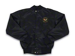 Corvette Satin Jacket, With C1 1958-1962 Logo, Black