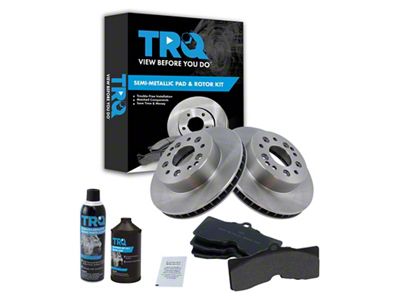 Semi-Metallic Brake Rotor, Pad, Brake Fluid and Cleaner Kit; Rear (65-66 Corvette C2 w/ 4-Wheel Disc Brakes; 67-82 Corvette C2 & C3)