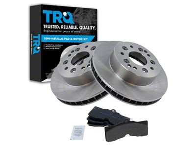 Semi-Metallic Brake Rotor and Pad Kit; Rear (65-66 Corvette C2 w/ 4-Wheel Disc Brakes; 67-82 Corvette C2 & C3)