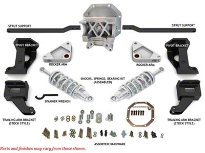 Shark Bite Street Performance Rear Coil-Over Conversion Kit with Double Adjustable Shocks and Differential Cover (63-79 Corvette C2 & C3)