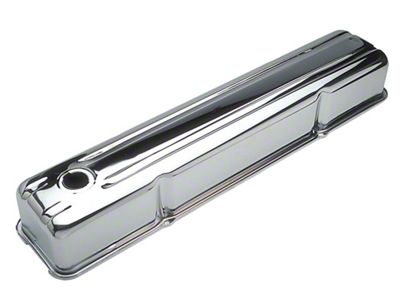 Short Valve Cover; Traditional; Polished (53-55 235 I6 Corvette C1)