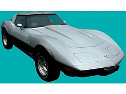 Silver Anniversary Stripe Kit; Silver (1978 Corvette C3)