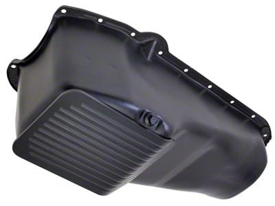 SLAM-GUARD Oil Pan; 4-Quart; Asphalt Black (80-85 Small Block V8 Corvette C3)