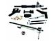 Steeroids Manual Steering Rack and Pinion Conversion Kit with Black Steering Column (53-54 V8 Corvette C1 w/ Stock Manifolds)