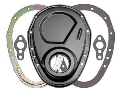 Timing Chain Cover Install Kit; Asphalt Black (58-86 Small Block V8 Corvette C1, C2, C3 & C4, Excluding LT1)