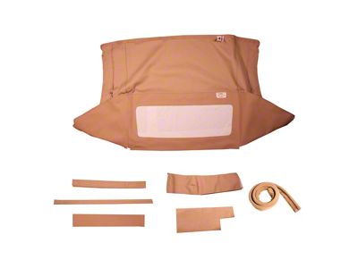 Vinyl Convertible Top Kit; Tan (54-55 Corvette C1 Convertible)