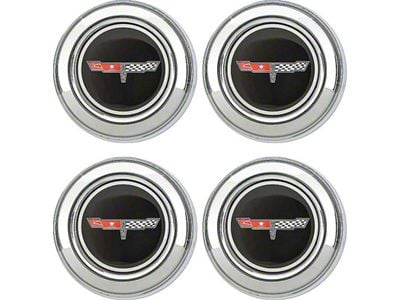 Wheel Center Caps; Set of Four (80-81 Corvette C3)