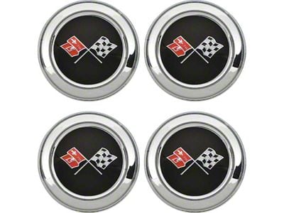 Wheel Center Caps; Set of Four (1978 Corvette C3 Indianapolis 500 Pace Car)