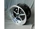 Magnum 500 Style Black/Diamond Cut Wheel; 15x8; 0mm Offset (63-67 Corvette C2)