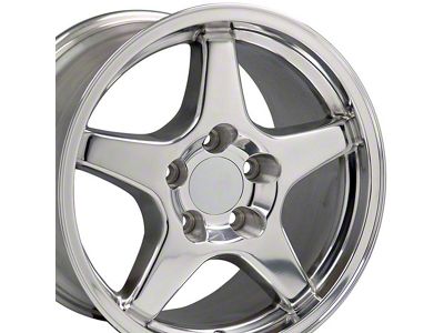 CV01 Polished Wheel; 17x9.5; 56mm Offset (88-96 Corvette C4)