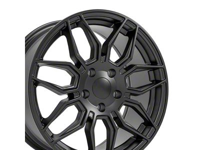 CV03C Satin Black Wheel; 18x8.5; 56mm Offset (88-96 Corvette C4)