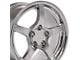 CV05 Chrome Wheel; 17x9.5 (88-96 Corvette C4)