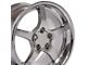 CV05 Chrome Wheel; Rear Only; 18x10.5; 56mm Offset (88-96 Corvette C4)