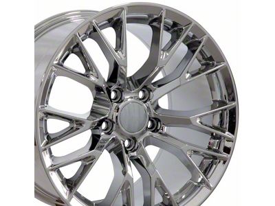 CV22 Chrome Wheel; 17x9.5; 54mm Offset (88-96 Corvette C4)