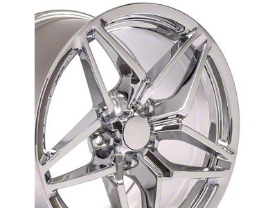 CV31 Chrome Wheel; Rear Only; 18x10.5; 56mm Offset (88-96 Corvette C4)