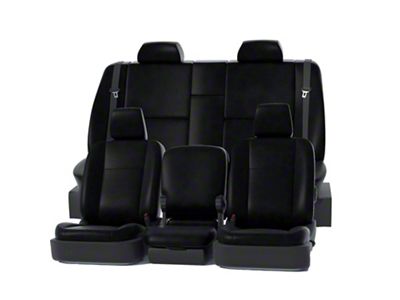 Covercraft Precision Fit Seat Covers Leatherette Custom Front Row Seat Covers; Black (71-81 Camaro)