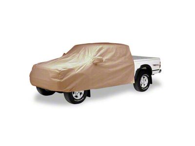 Covercraft Flannel Cab Area Truck Cover; Tan (92-00 C2500, C3500, K2500, K3500 Crew Cab w/ Sport Mirrors)