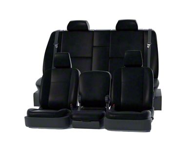 Covercraft Precision Fit Seat Covers Leatherette Custom Second Row Seat Cover; Black (71-81 Firebird)