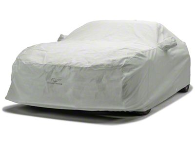 Covercraft Custom Car Covers 3-Layer Moderate Climate Car Cover with 2 Mirror Pockets and Black Mustang Pony Logo (69-70 Mustang Sportsroof, Excluding GT350 & GT500)