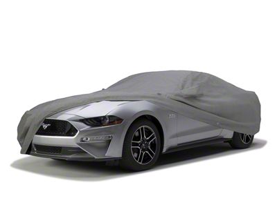 Covercraft Custom Car Covers 3-Layer Moderate Climate Car Cover with 1 Mirror Pocket; Gray (64-68 Mustang Coupe, Convertible)