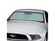 Covercraft UVS100 Heat Shield Custom Sunscreen with Mustang 50 Years Logo; Silver (71-73 Mustang Coupe, Sportsroof)