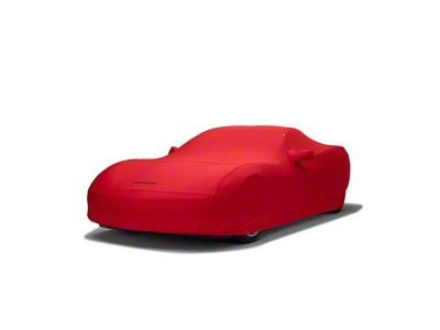 Covercraft Custom Car Covers Form-Fit Car Cover without Mirror Pockets; Bright Red (69-70 Mustang Coupe, Convertible)
