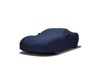 Covercraft Custom Car Covers Form-Fit Car Cover without Mirror Pockets; Metallic Dark Blue (69-70 Mustang Coupe, Convertible)