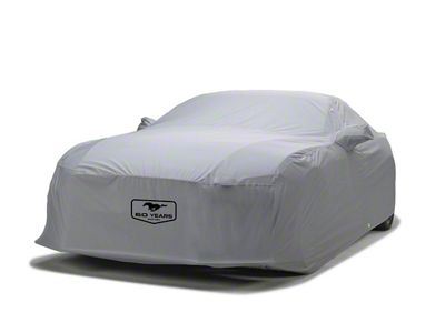 Covercraft Custom Car Covers WeatherShield HP Car Cover with 1 Mirror Pocket and Mustang 60th Anniversary Logo; Gray (69-70 Mustang Sportsroof, Excluding GT350 & GT500)