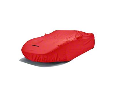 Covercraft Custom Car Covers WeatherShield HP Car Cover without Mirror Pockets; Red (69-70 Mustang Coupe, Convertible)