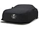 Covercraft Custom Car Covers WeatherShield HP Car Cover with 1 Mirror Pocket and Black Shelby Snake Medallion Logo; Black (66-68 Mustang GT350 Fastback, GT500 Fastback)