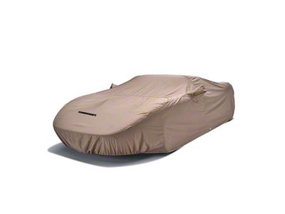 Covercraft Custom Car Covers WeatherShield HP Car Cover without Mirror Pockets; Taupe (69-70 Mustang Coupe, Convertible)