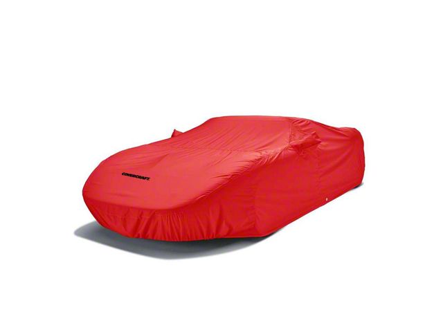 Covercraft Custom Car Covers WeatherShield HP Car Cover; Red (94-02 Firebird w/ Low Spoiler)