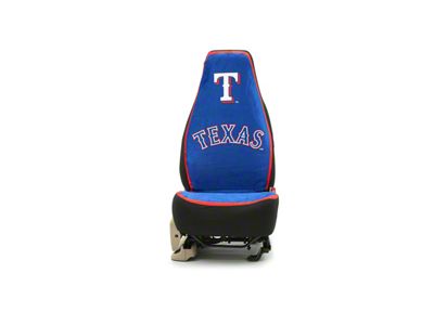 Coverking Universal Ultisuede Seat Cover with Texas Rangers Logo (Universal; Some Adaptation May Be Required)