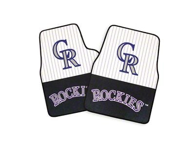 Coverking Printed Floor Mats with Colorado Rockies Logo (Universal; Some Adaptation May Be Required)