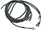 Cowl Dash Wiring Harness - With Amp Gauge Loop - 4 Cylinder- Ford Passenger