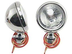 Cowl Lamps - Stainless Steel - With Turn Signal - With Both6 & 12 Volt Bulbs - Ford